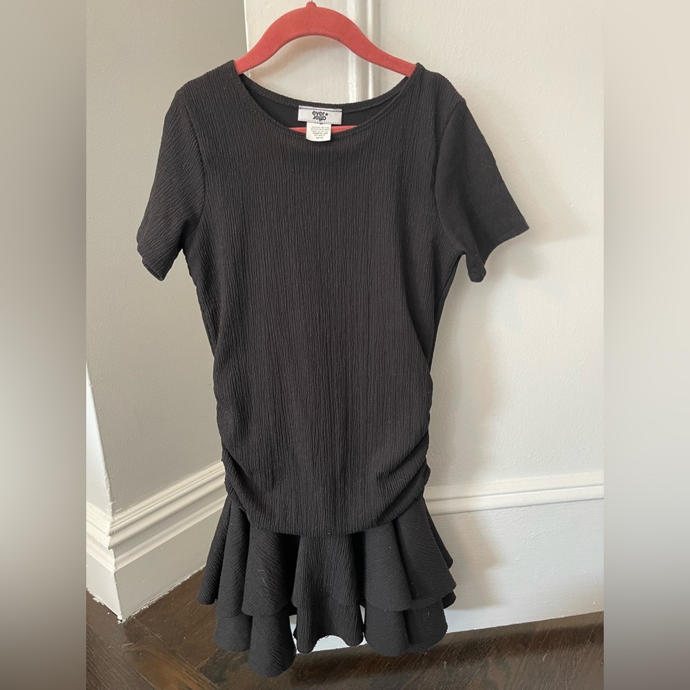 Black flowy teen dress